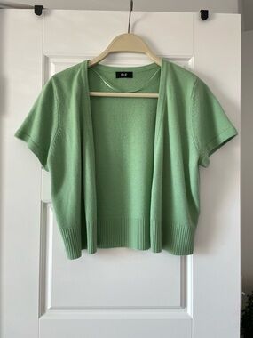 F&F Mint Green Short Sleeve Open Cardigan
